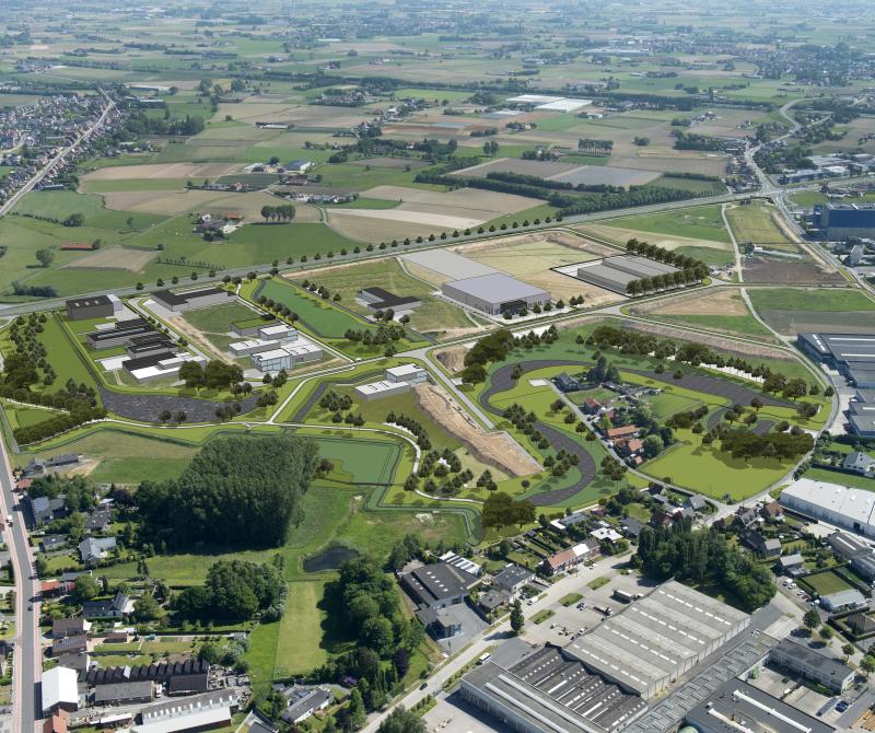 Roeselare - Bedrijvenpark Beveren-Krommebeek - visualisatie
