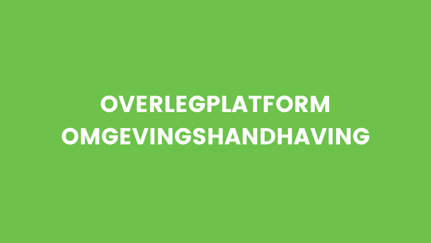 Overlegplatform omgevingshandhaving